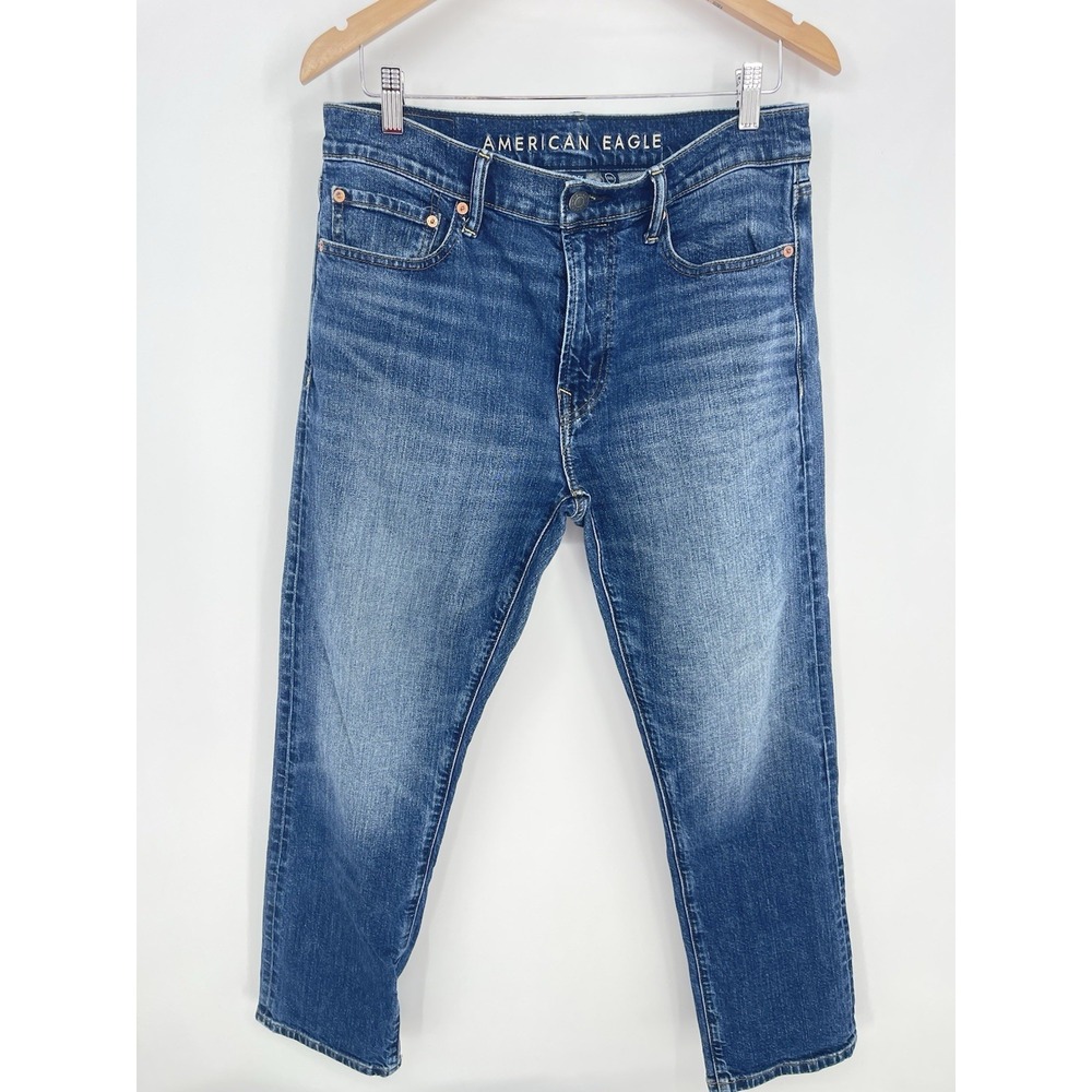 AE AMERICAN EAGLE RELAXED STRAIGHT 31X30 FLEX MEN'S JEANS Bin9